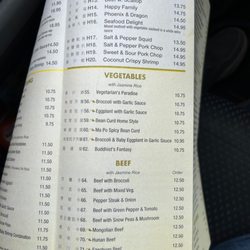 Asian Gourmet - House Specialities, Veggies, Beef