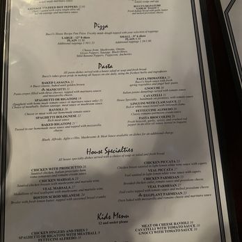 Bucci's - Menu - Italian Near Me - Rocky River, Ohio
