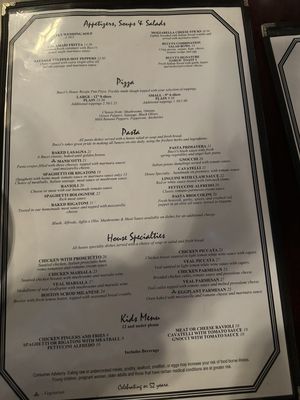 Menu photo 1 Bucci's Rocky River, OH