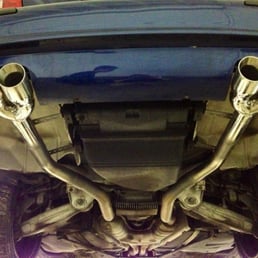 Custom E39 M5 muffler delete exhaust system - designed, built, and installed by Matt and Andrew. Custom E39 M5 muffler delete exhaust system - designed, built, and installed by Matt and Andrew.