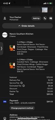 Menu photo 1 Nana's Southern Kitchen Kent, WA