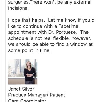William Portuese, MD - Janet's response #1 cont... - Plastic Surgeons Near Me - Seattle, Washington William Portuese, MD - Janet's response #1 cont... - Plastic Surgeons Near Me - Seattle, Washington
