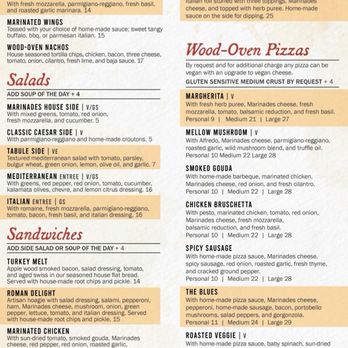 Marinades Pizza Bistro - Menu, right side up and in focus. - Pizza Near Me - Rockford, Michigan Marinades Pizza Bistro - Menu, right side up and in focus. - Pizza Near Me - Rockford, Michigan