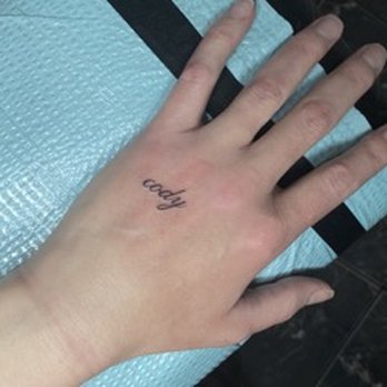 Stygian Gallery - My husband's name done by Hector. - Tattoo Near Me - Dallas, Pennsylvania