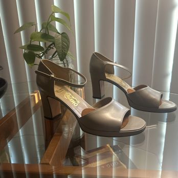 Step-N-Out Instant Shoe Repair - Ferragamo Platform Sandals - Shoe Repair Near Me - Goleta, California Step-N-Out Instant Shoe Repair - Ferragamo Platform Sandals - Shoe Repair Near Me - Goleta, California