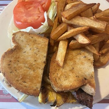 Clinton Station Diner - Patty Melt with freshly cut French fries - Diners Near Me - Clinton, New Jersey Clinton Station Diner - Patty Melt with freshly cut French fries - Diners Near Me - Clinton, New Jersey