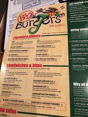 Menu photo 4 B&D Burgers | Broughton Savannah, GA Menu photo 4 B&D Burgers | Broughton Savannah, GA