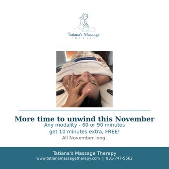 Tatiana's Massage Therapy - Massage Near Me - Carmel, California Tatiana's Massage Therapy - Massage Near Me - Carmel, California