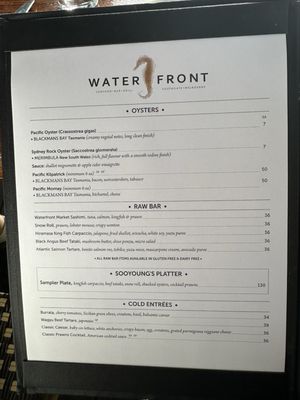 Menu photo 3 Waterfront Southgate Melbourne, VIC Menu photo 3 Waterfront Southgate Melbourne, VIC
