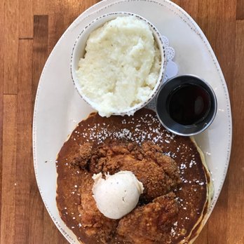 Iron Rooster - Fried chicken and pancakes with a side of grits - American Near Me - Baltimore, Maryland Iron Rooster - Fried chicken and pancakes with a side of grits - American Near Me - Baltimore, Maryland