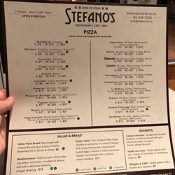 Stefano's - Menu!