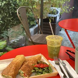 Crepes and matcha Crepes and matcha