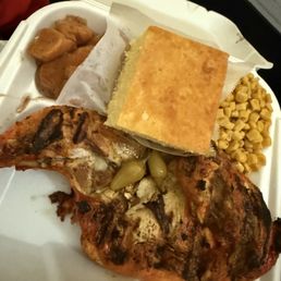 Chicken Dinner with corn and yams