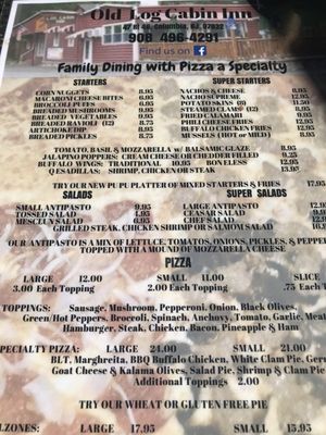 Menu photo 5 Old Log Cabin Inn Columbia, NJ