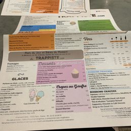Menu, Au Trappiste Menu, Au Trappiste