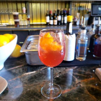 Ultreia - Basque spritz with Bonnanto, pomegranate & cava  rosé - Tapas Bars Near Me - Denver, Colorado
