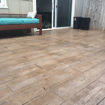 Concrete Connection - This is "stamped wood concrete". Concrete made to look like real wood! Susanna is truly a concrete artist! - Masonry/Concrete Near Me - National City, California