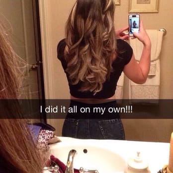 The Red Chair Salon - Don't mind the snapchat message - Hair Salons Near Me - Folsom, California