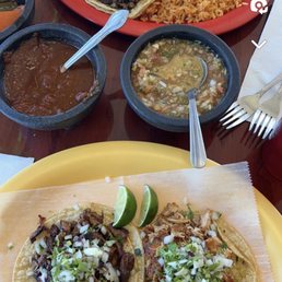 Chicken taco, Al Pastor, steak Chicken taco, Al Pastor, steak
