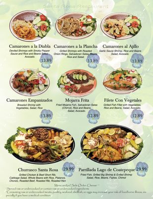 Menu photo 5 Santa Rosa Restaurant Los Angeles, CA
