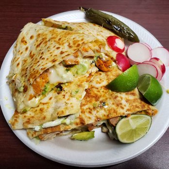 Javi's Tacos - Chicken quesadilla.. Supreme (Avocado and sour cream) Thank you Javi! - Food Trucks Near Me - Highland Park, California