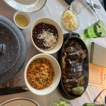 Flora - Beef for fajitas/tacos with rice and beans - Mexican Near Me - Houston, Texas Flora - Beef for fajitas/tacos with rice and beans - Mexican Near Me - Houston, Texas