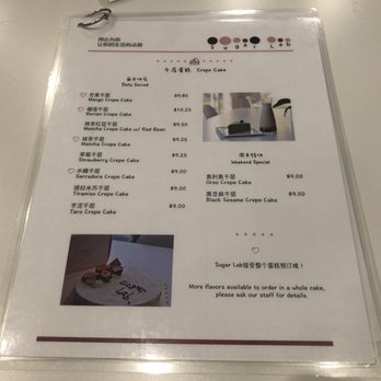 Sugar Lab - Menu~ - Desserts Near Me - Burnaby, British Columbia Sugar Lab - Menu~ - Desserts Near Me - Burnaby, British Columbia