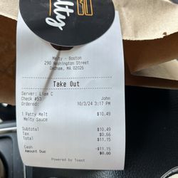 Melty - 13 bucks for a patty melt