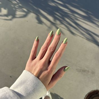 Nails BB - Perfect Nails! (Groovin' Sage color) - Nail Salons Near Me - Long Beach, California