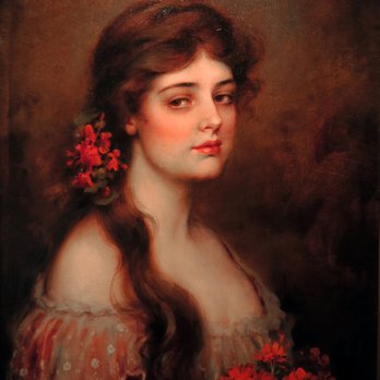 Saginaw Art Museum - Carle Blenner; Evelyn Nesbitt; 1908; oil on canvas - Art Museums Near Me - Saginaw, Michigan Saginaw Art Museum - Carle Blenner; Evelyn Nesbitt; 1908; oil on canvas - Art Museums Near Me - Saginaw, Michigan