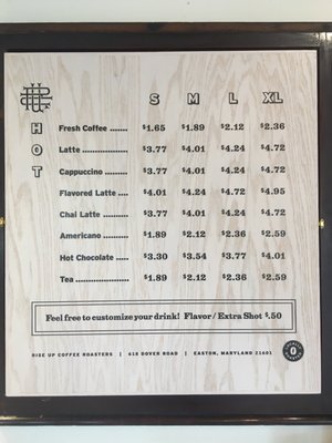 Menu photo 2 Rise Up Coffee Salisbury, MD