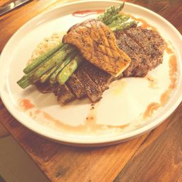 NY steak- the risotto was amazing! NY steak- the risotto was amazing!