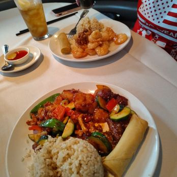 Panda Inn - Honey Walnut Shrimp And Spicy Trio - Chinese Near Me - La Palma, California