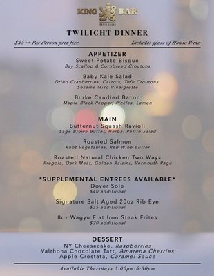 Menu photo 1 King Bar by David Burke Garden City, NY Menu photo 1 King Bar by David Burke Garden City, NY