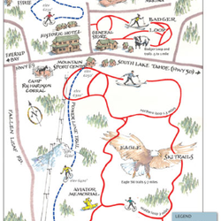 Camp Richardson Resort Mountain Sports Center - Trail Map