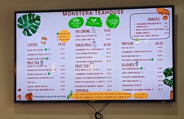 Menu photo 6 Monstera Boba Cafe Tujunga, CA Menu photo 6 Monstera Boba Cafe Tujunga, CA