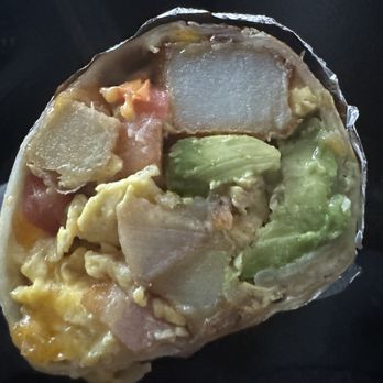 Virgil Cafe - Famous breakfast burrito. Look at the cut. - Breakfast & Brunch Near Me - Los Angeles, California Virgil Cafe - Famous breakfast burrito. Look at the cut. - Breakfast & Brunch Near Me - Los Angeles, California