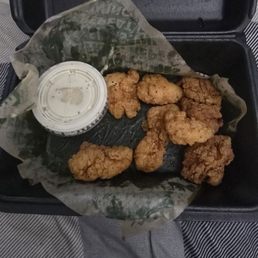 Hard, old boneless chicken.. Hard, old boneless chicken..