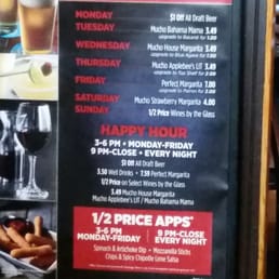Everyday drink specials, even the weekend and Happy Hour specials 9p to close everyday!