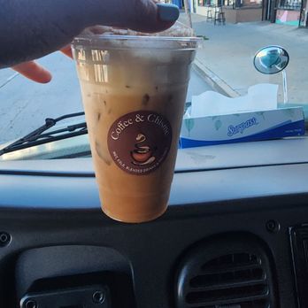 Coffee and Chisme - Iced Cafe de Olla with sweet cold foam must try did not disappoint - Coffee & Tea Near Me - South Gate, California