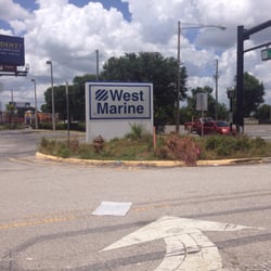 West Marine - Sign at the entrance.