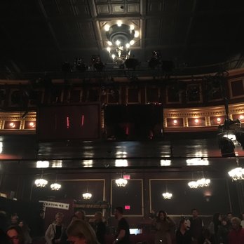 Le National - Looking from the stage toward the balconies and light sets - Music Venues Near Me - Montreal, Quebec