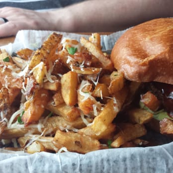 Dempsey's Burger Pub - Smoked Stack with truffle fries - Burgers Near Me - Lawrence, Kansas Dempsey's Burger Pub - Smoked Stack with truffle fries - Burgers Near Me - Lawrence, Kansas