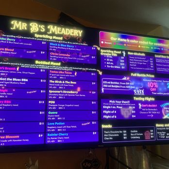 Mr B's Meadery - Menu - Meaderies Near Me - Seattle, Washington