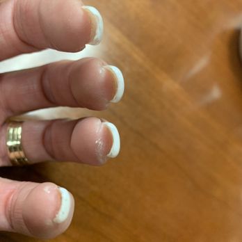 Jen's Nails & Spa - They are super thick and white gel paint is all over the tips of my fingers - Nail Salons Near Me - Whittier, California Jen's Nails & Spa - They are super thick and white gel paint is all over the tips of my fingers - Nail Salons Near Me - Whittier, California
