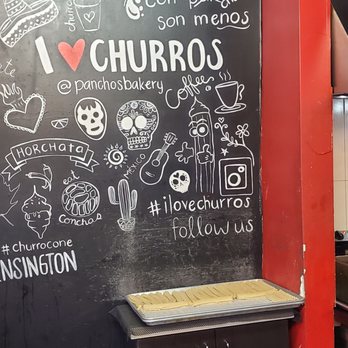 Pancho's Bakery - a blackboard with chalk drawings on it - Food Trucks Near Me - Toronto, Ontario Pancho's Bakery - a blackboard with chalk drawings on it - Food Trucks Near Me - Toronto, Ontario