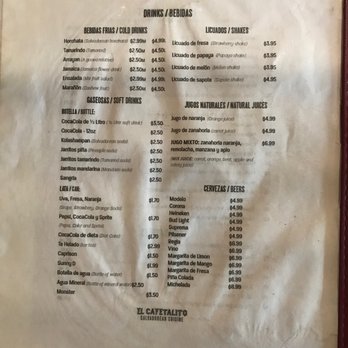 El Cafetalito - Menu page 2 - Salvadoran Near Me - Commerce, California El Cafetalito - Menu page 2 - Salvadoran Near Me - Commerce, California
