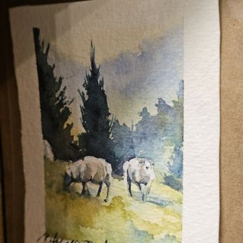 Artsy June - One of the miniature watercolor paintings for sale. - Women's Clothing Near Me - Roanoke, Virginia Artsy June - One of the miniature watercolor paintings for sale. - Women's Clothing Near Me - Roanoke, Virginia