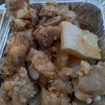 Rainbow Bakery - Spare Ribs over rice crepe in noodle form. - Bakeries Near Me - Elmhurst, New York