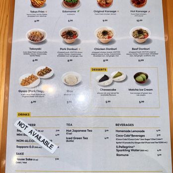 Kinton Ramen - Menu - Desserts Near Me - Victoria, British Columbia